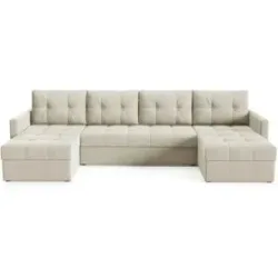 Höffner Wohnlandschaft  Olivia ¦ beige ¦ Maße (cm): B: 301 H: 86