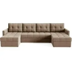 Höffner Wohnlandschaft  Olivia ¦ braun ¦ Maße (cm): B: 301 H: 86