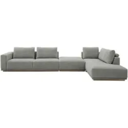 Musterring Ecksofa  JustB! PM200 ¦ grau ¦ Maße (cm): B: 395 H: 60 T: 202.0