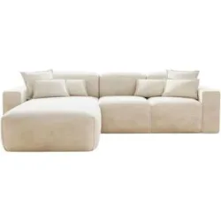 GrainGold Ecksofa  Leni ¦ beige ¦ Maße (cm): B: 265 H: 74