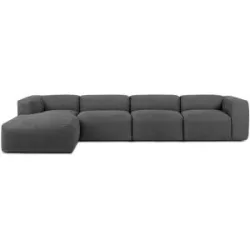 KONSIMO Ecksofa  Buffo ¦ grau ¦ Maße (cm): B: 365 H: 73