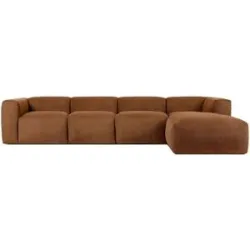 KONSIMO Ecksofa  Buffo ¦ orange ¦ Maße (cm): B: 365 H: 73