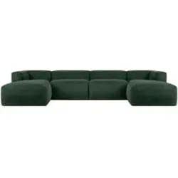 KONSIMO Wohnlandschaft  Buffo ¦ grün ¦ Maße (cm): B: 400 H: 73