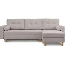 KONSIMO Ecksofa  Eriso ¦ grau ¦ Maße (cm): B: 240 H: 75