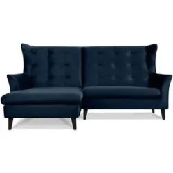 KONSIMO Ecksofa  Salis ¦ blau ¦ Maße (cm): B: 225 H: 105