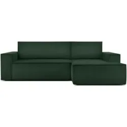 KONSIMO Ecksofa  Napi ¦ grün ¦ Maße (cm): B: 262 H: 88