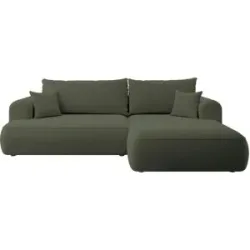 Selsey Ecksofa mit Schlaffunktion Ovo ¦ grün ¦ Maße (cm): B: 260 H: 93