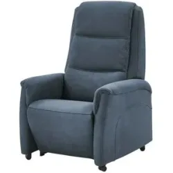 Hukla Fernsehsessel mit Aufstehhilfe Dean ¦ blau ¦ Maße (cm): B: 70 H: 105 T: