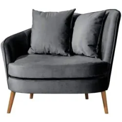 Max Winzer Sessel  Miranda ¦ grau ¦ Maße (cm): B: 106 H: 88