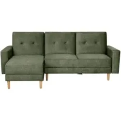 Max Winzer Ecksofa mit Hocker Just Cool ¦ grün ¦ Maße (cm): B: 230 H: 92