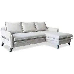 Miuform, Miuform Ecksofa mit Schlaffunktion Charming Charlie ¦ beige ¦ Maße (cm): B: 228