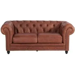 Max Winzer Chesterfieldsofa  Einzelsofa ¦ braun ¦ Maße (cm): B: 196 H: 77