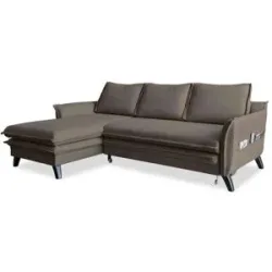 Miuform Ecksofa mit Schlaffunktion Charming Charlie ¦ braun ¦ Maße (cm): B: 228