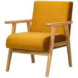 Höffner Sessel  Louis ¦ gelb ¦ Maße (cm): B: 60 H: 76