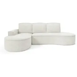 Höffner Ecksofa  Flow ¦ weiß ¦ Maße (cm): B: 277 H: 88
