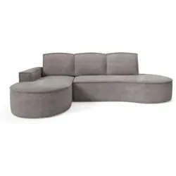 Höffner Ecksofa  Flow ¦ grau ¦ Maße (cm): B: 277 H: 88