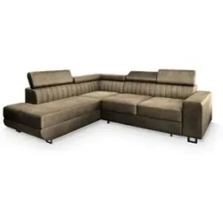 MASSENO Ecksofa mit Schlaffunktion Nola ¦ beige ¦ Maße (cm): B: 253 H: 88