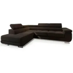 MASSENO Ecksofa mit Schlaffunktion Selva ¦ braun ¦ Maße (cm): B: 277 H: 90