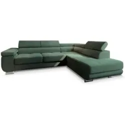 MASSENO Ecksofa mit Schlaffunktion Apiro ¦ grün ¦ Maße (cm): B: 277 H: 90