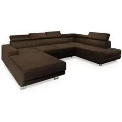 MASSENO Wohnlandschaft mit Schlaffunktion Siena ¦ braun ¦ Maße (cm): B: 335 H: