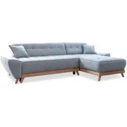 Miuform Ecksofa mit Schlaffunktion Dazzling Daisy ¦ blau ¦ Maße (cm): B: 260 H: