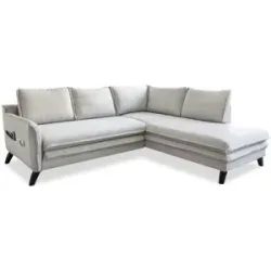 Miuform Ecksofa mit Schlaffunktion Charming Charlie ¦ beige ¦ Maße (cm): B: 234
