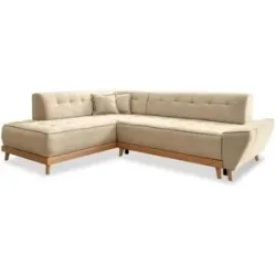 Miuform Ecksofa mit Schlaffunktion Dazzling Daisy ¦ beige ¦ Maße (cm): B: 253 H: