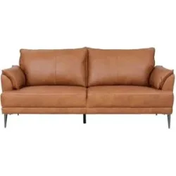 Furnhouse Einzelsofa aus Echtleder Soul ¦ braun ¦ Maße (cm): B: 195 H: 88