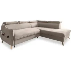 Miuform Ecksofa mit Schlaffunktion Sweet Harmony ¦ beige ¦ Maße (cm): B: 253 H: