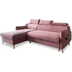 Miuform Ecksofa mit Schlaffunktion Sweet Harmony ¦ rosa/pink ¦ Maße (cm): B: 228