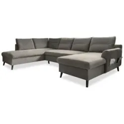 Miuform, Miuform Wohnlandschaft mit Schlaffunktion Stylish Stan ¦ grau ¦ Maße (cm): B: