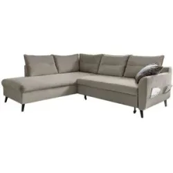 Miuform Ecksofa mit Schlaffunktion Stylish Stan ¦ beige ¦ Maße (cm): B: 228 H:
