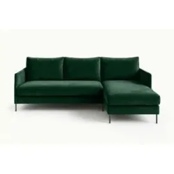Höffner Ecksofa  Bellis ¦ grün ¦ Maße (cm): B: 216 H: 95