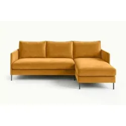 Höffner Ecksofa  Bellis ¦ gelb ¦ Maße (cm): B: 216 H: 95