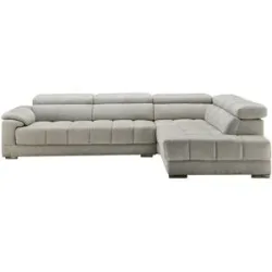 uno Ecksofa Mikrofaser Isabeli ¦ grau ¦ Maße (cm): B: 300 H: 70 T: 211.0