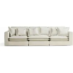 maison de rêve Einzelsofa  Amalfi ¦ creme ¦ Maße (cm): B: 338 H: 90