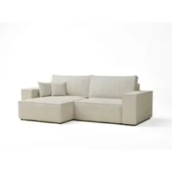 maison de rêve Ecksofa   ¦ creme ¦ Maße (cm): B: 255 H: 70