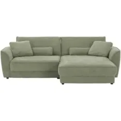 Lounge Collection Ecksofa  Erion ¦ grün ¦ Maße (cm): B: 264 H: 83 T: 180.0