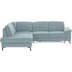 Höffner Ecksofa  Coco ¦ blau ¦ Maße (cm): B: 283 H: 89 T: 210.0