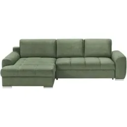 Bobb Ecksofa mit Schlaffunktion Soumia ¦ grün ¦ Maße (cm): B: 283 H: 90 T: 181.0
