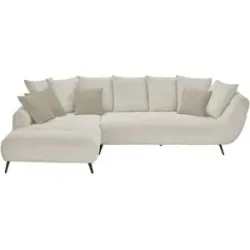 Bobb Ecksofa  Bellani III ¦ creme ¦ Maße (cm): B: 318 H: 90 T: 218.0