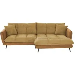 Bobb Ecksofa  Arianna XL ¦ gelb ¦ Maße (cm): B: 275 H: 90 T: 196.0