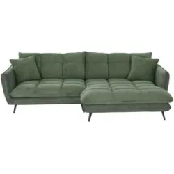 Bobb Ecksofa  Arianna XL ¦ grün ¦ Maße (cm): B: 275 H: 90 T: 196.0