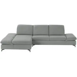 W.SCHILLIG Ecksofa  Saraa ¦ grau ¦ Maße (cm): B: 314 H: 84 T: 198.0