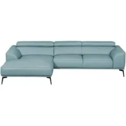 Ravensberger Werkstätten Ecksofa  Atlanta ¦ blau ¦ Maße (cm): B: 283 H: 92 T: