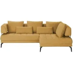 switch Ecksofa  Giotto ¦ gelb ¦ Maße (cm): B: 242 H: 85 T: 176.0