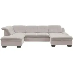 Lounge Collection Wohnlandschaft  Davinci ¦ beige ¦ Maße (cm): B: 346 H: 85 T: