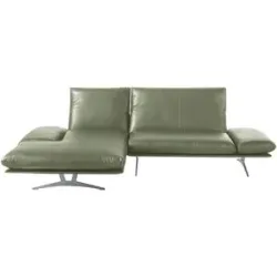 Koinor Ecksofa Echtleder Francis ¦ grün ¦ Maße (cm): B: 284 H: 93 T: 159.0
