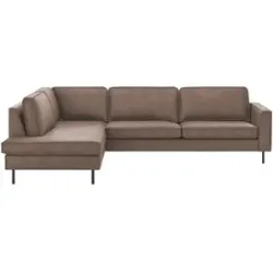 Soho Ecksofa aus recyceltem Leder Skaisa ¦ braun ¦ Maße (cm): B: 296 H: 85 T: