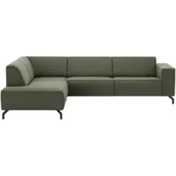 Soho Ecksofa  Brenda ¦ grün ¦ Maße (cm): B: 275 H: 77 T: 210.0